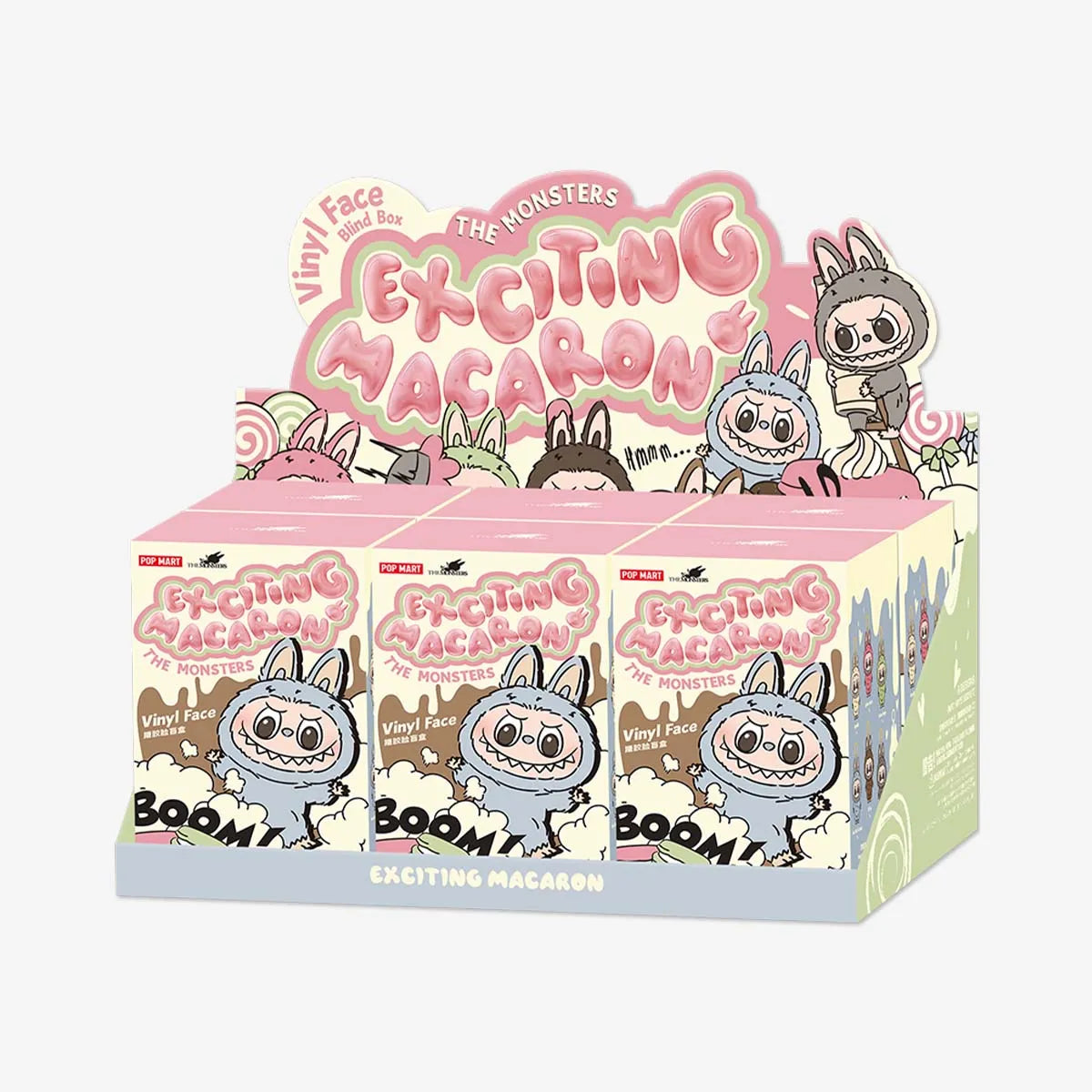 6x Pop Mart Labubu The Monsters Exciting Macarons